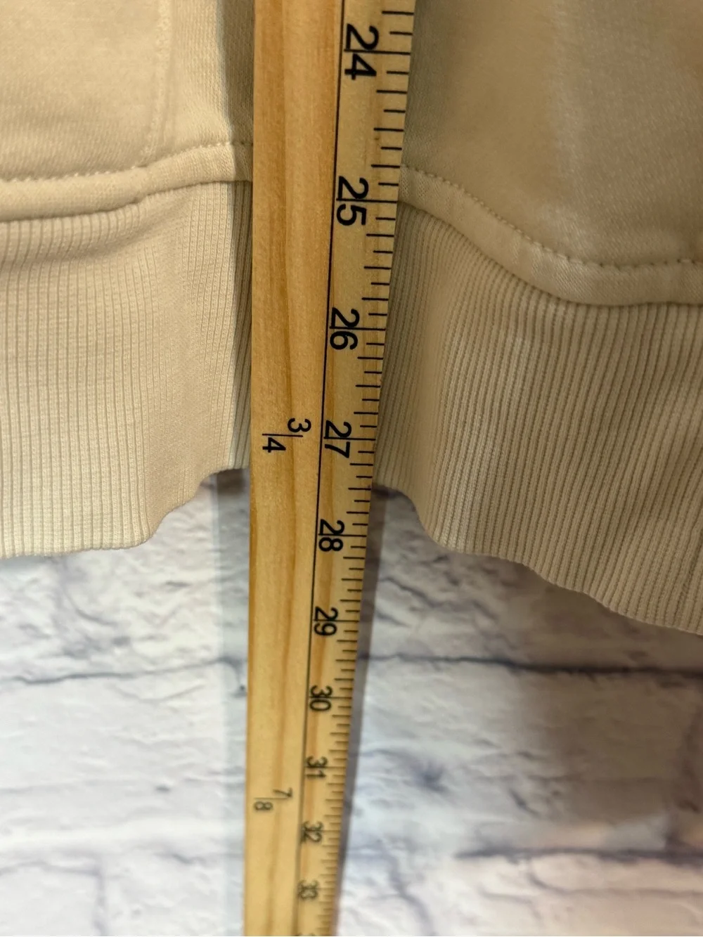 The North Face Men's Cream Logo Hoodie Sweater, Large